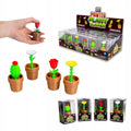 3D printed plant clicker fidget, mini potted plants in assorted red green yellow