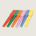 Set of magnetic wands, colorful plastic rods with magnetic tips, assorted red to yellow