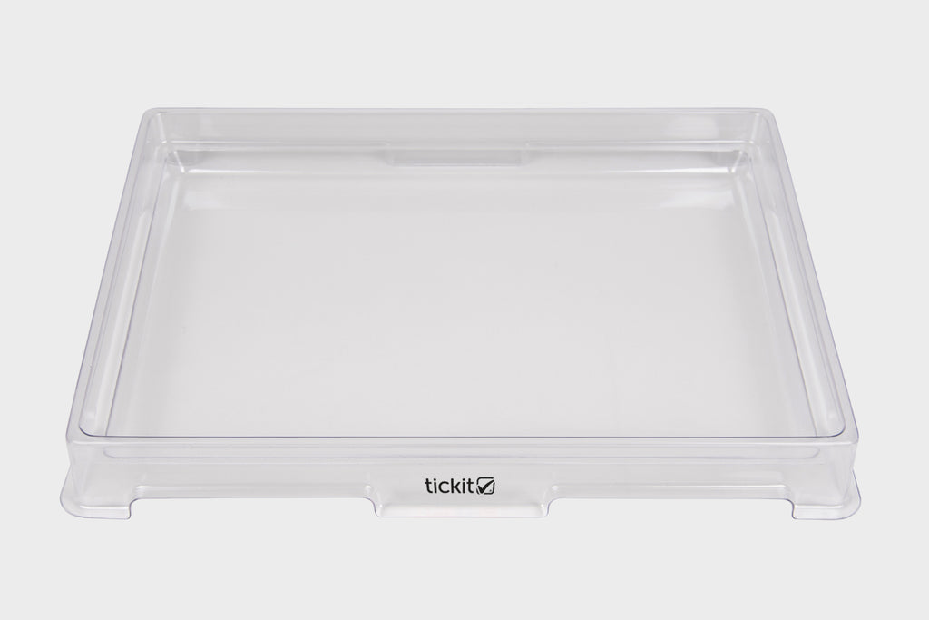 Transparent A3 light panel cover with raised edges and clear frame, front view.