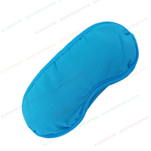 Blue fabric sensory blindfold with padded eye mask
