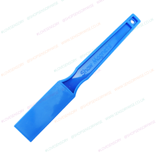 Blue magnetic colored wand with blade tip and hanging hole