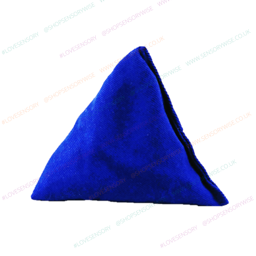 Cotton pyramid bean bag in dark blue