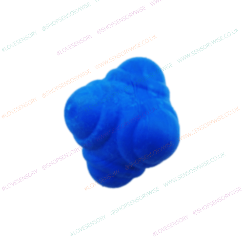 Reaction ball 7 cm, textured squeeze ball in blue
