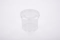 Clear round plastic bug viewer container with matching lid