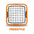 Crazy Catch FREESTYLE rebound net with black mesh and bright orange frame