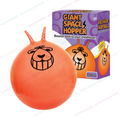 Giant orange retro space hopper ball, 80cm bounce-back for childhood play
