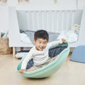 Top cone cushion set with mint green shell and dark gray padded insert