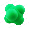 Large foam reaction ball in green with three lobed shape