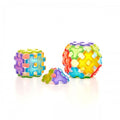 Colorful interlocking magnetic puzzle balls and small pieces set, multicolor