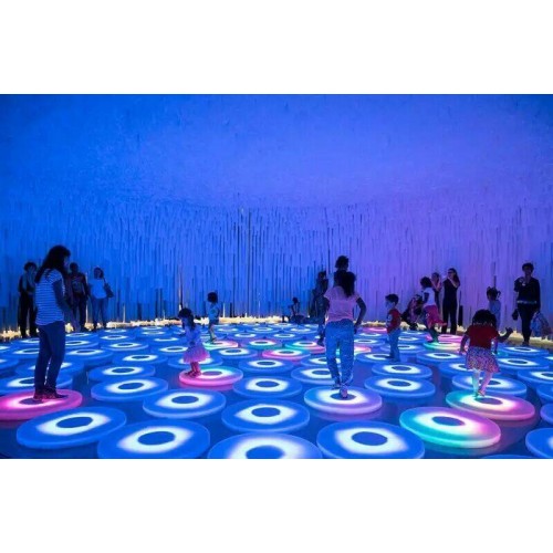 Interactive Light Up Round Floor Tile