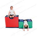 Large foam sport bridge set with red and green padded blocks