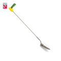 Long reach Easi-Grip trowel with green/yellow handle and metal blade