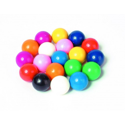 20-piece magnetic marbles set with colorful glossy spheres