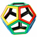 Colorful magnetic pentagon building blocks set, interlocking green red yellow blue pieces
