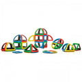 Magnetic Polydron Sphera set of colorful plastic geometric pieces with multicolor frames