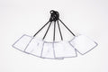 Pond net with black rope and clear mesh panels, fanned out