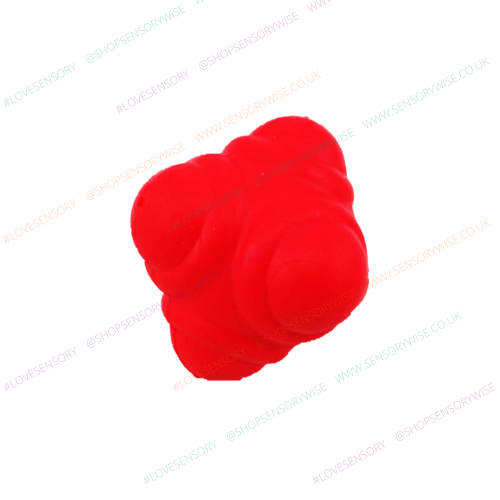 Reaction ball 7 cm, textured squeeze ball in red