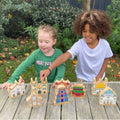 Sanctuaries of the World toy building set with painted miniature buildings