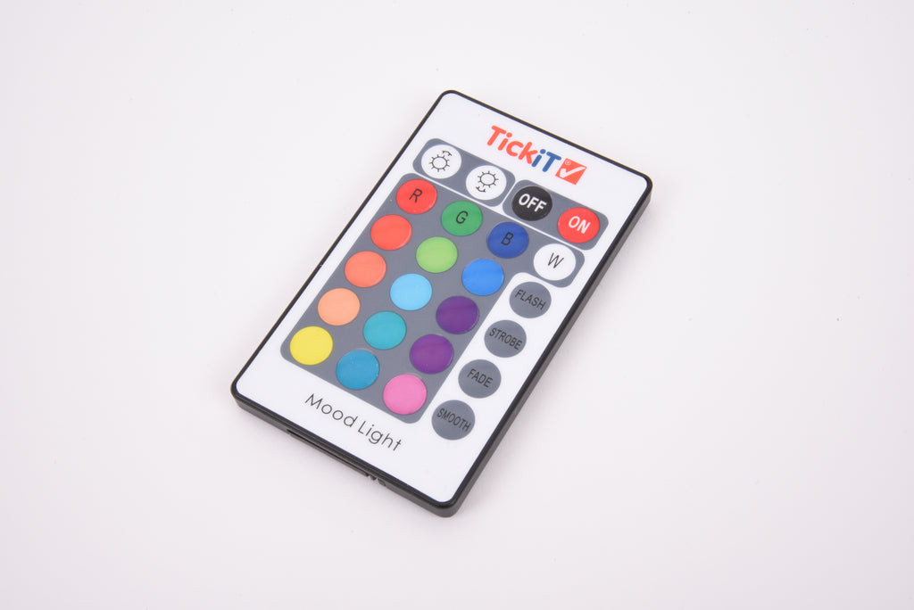 Color-changing remote control for LED mood light cube