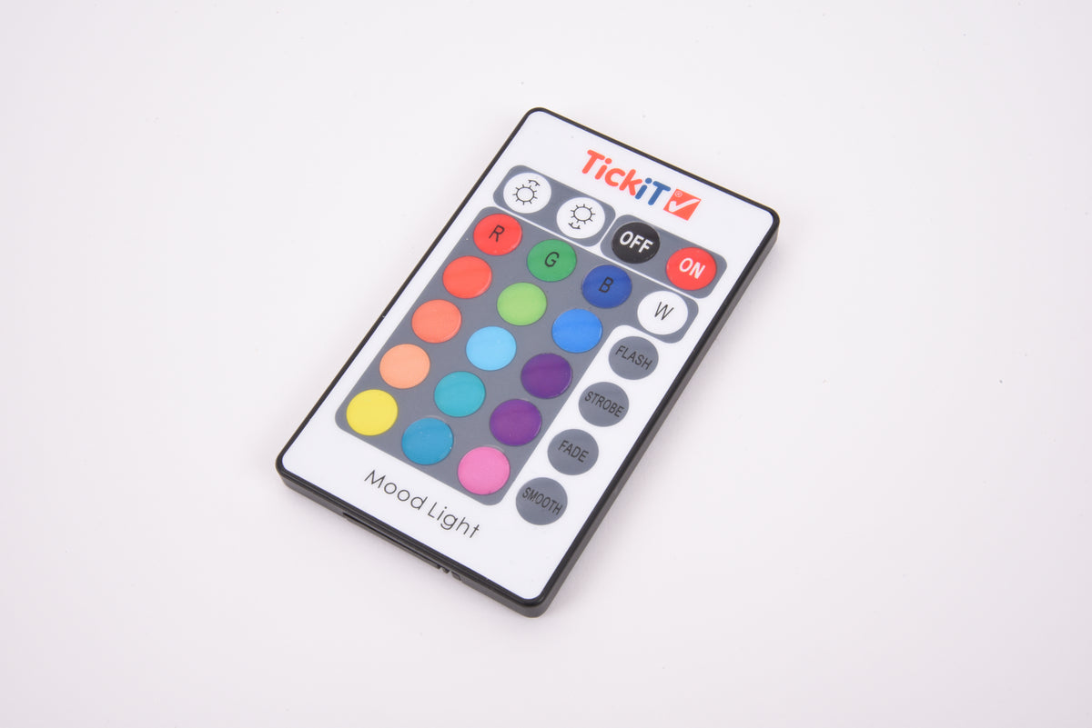 Color-changing remote control for LED mood light cube