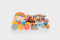 Silisoft super bundle of colorful silicone fidget toys in assorted shapes