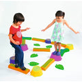 Kids foam balance course set with colorful pads, ramps, and blocks for play