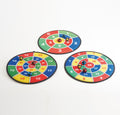 Maths number dartboard set with three round targets, each with a center bullseye