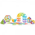 Translucent magnetic polyhedron exploration set with colorful glasslike building pieces