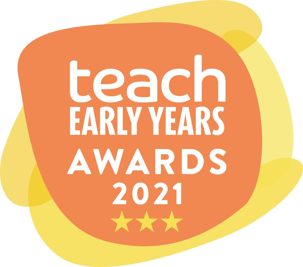 Teach Early Years Awards 2021 badge with three stars