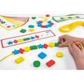 Wooden lacing shape beads in multicolor with yellow lace string and star pieces